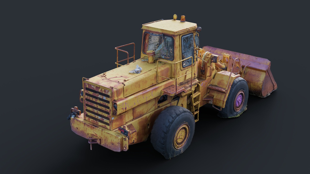 Media 1 for listing Old Wheel Loader PBR Scan