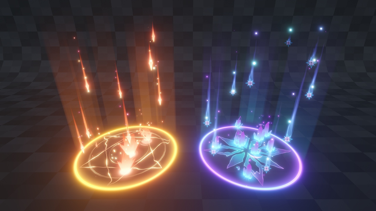 Unity VFX Falling Object Attack Effect Part1 | Fab