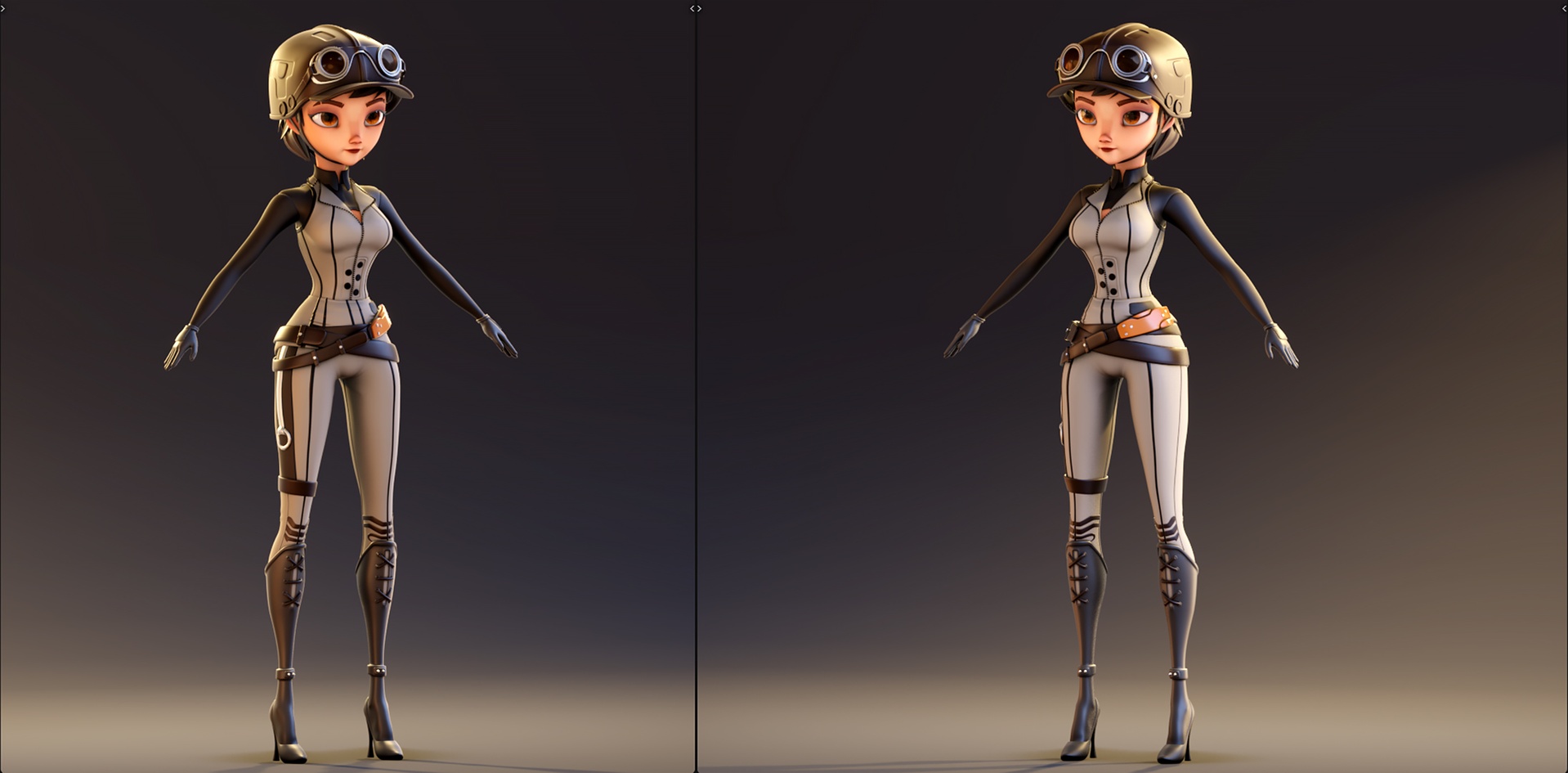 Media 1 for listing 3D Model - Stylized Equestrian Girl - Blender