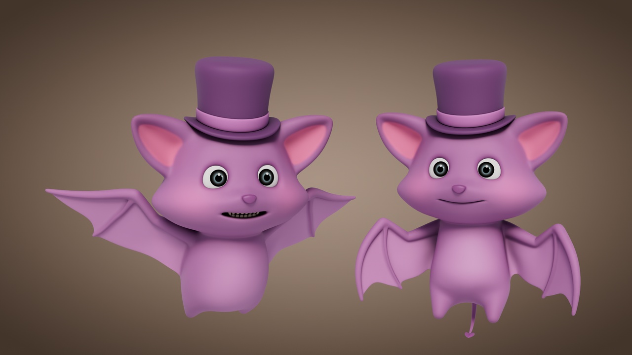 Media 1 for listing Rigged Cartoon Bat
