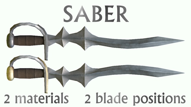 Saber Game Ready Melee Weapon PBR | Fab