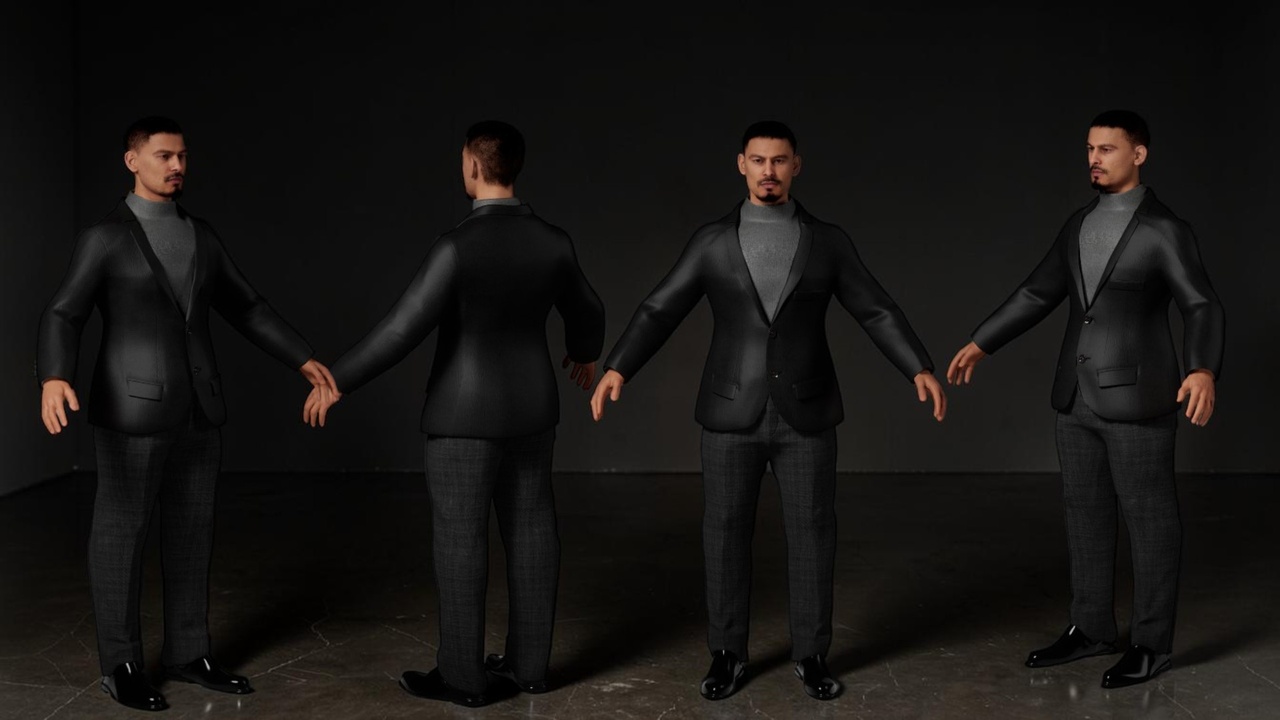 Media 1 for listing Formal Turtleneck Sweater - Metahuman Compatible