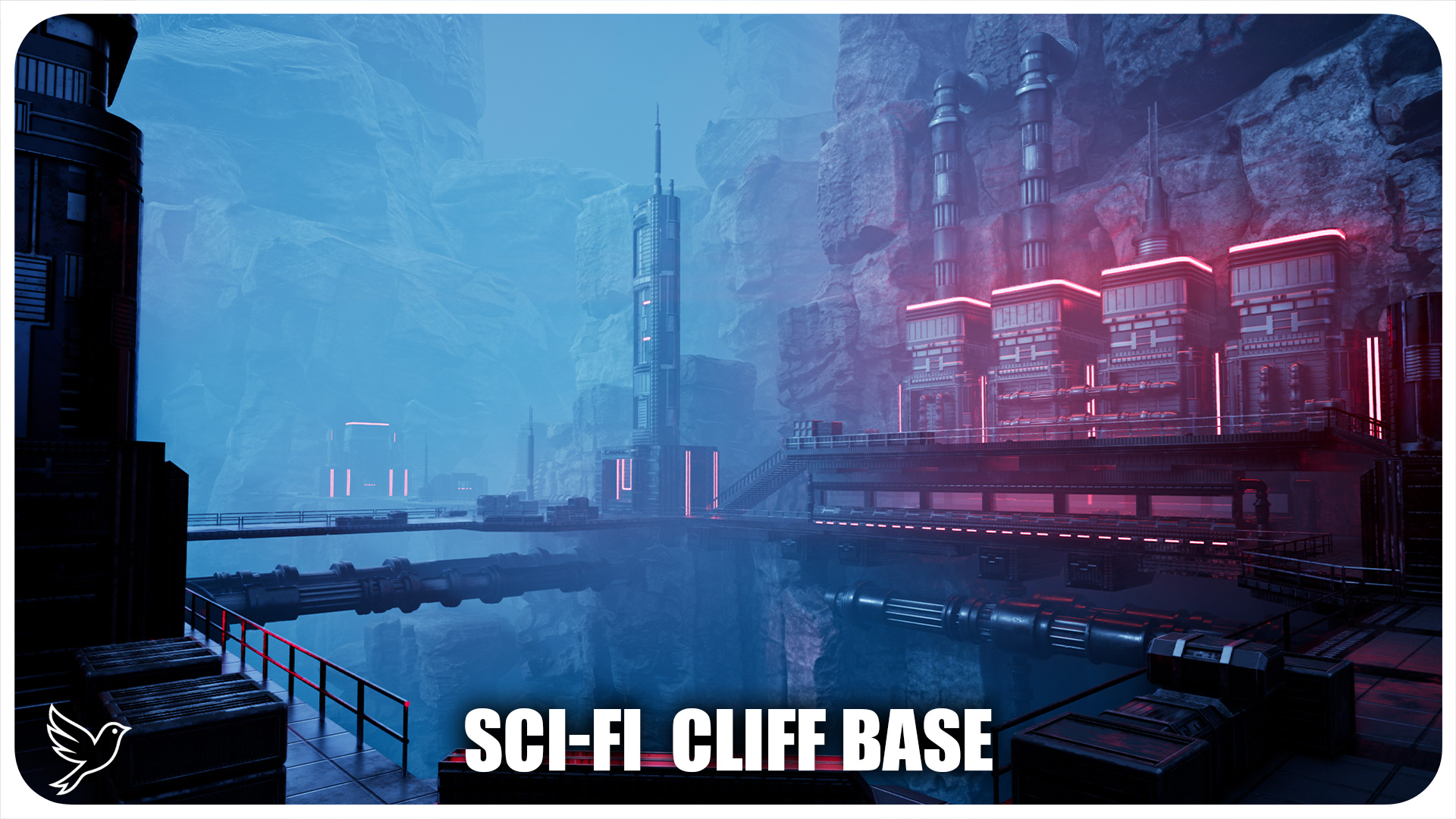 Science Fiction Cliff Base | Fab