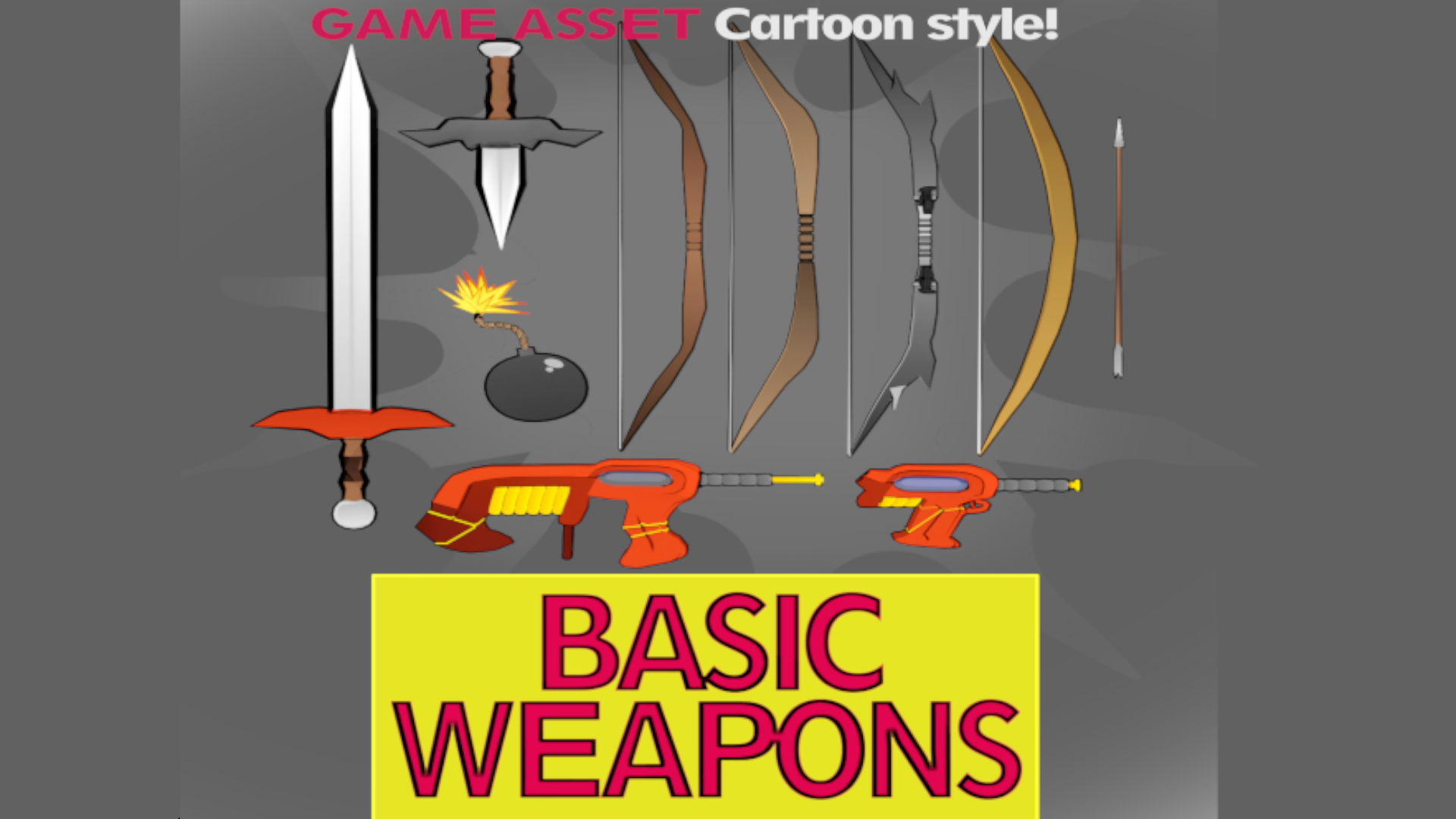 Starter game asset - Basic weapons | Fab
