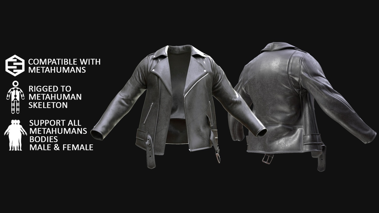 Jacket - Male/Female - All MH Bodies - Rigged 제품 등록을 위한 미디어 1개