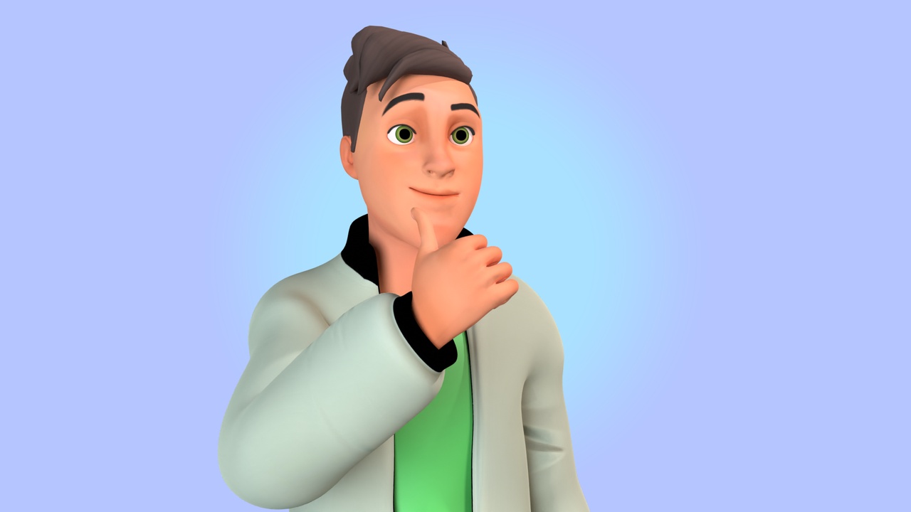 Media 1 for listing Cartoon man rigged