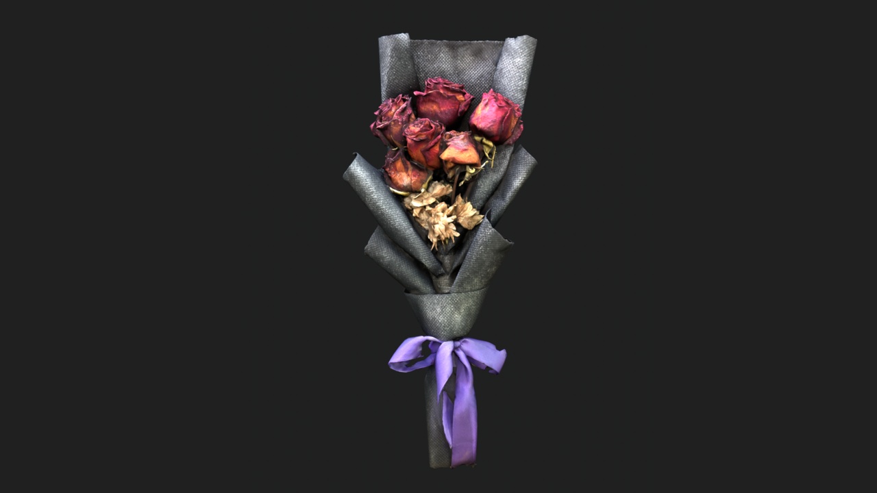 Media 1 for listing Dried Rose Bouquet – 3D Scanned Asset