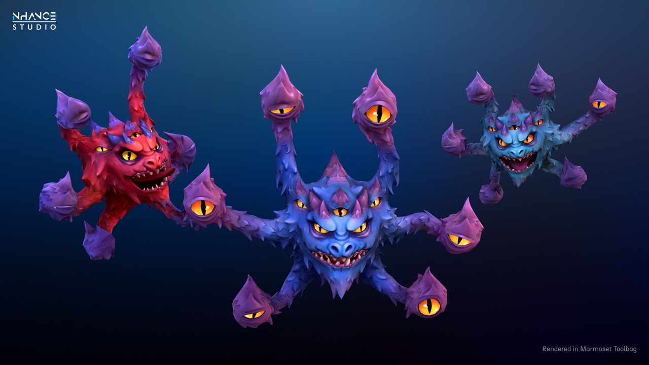 Media 1 for listing Stylized Fantasy Demon Watcher