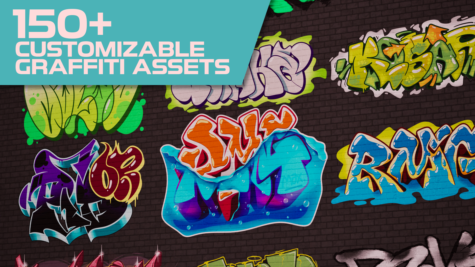 Customizable Graffiti Assets | Fab