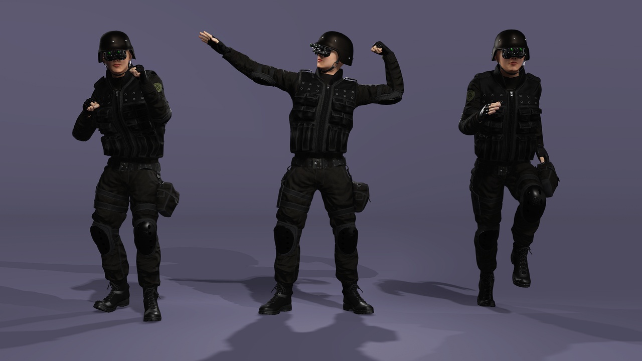 Media 1 for listing Male Tactical Soldier Character Fully Rigged with Blendshapes UE5 Project