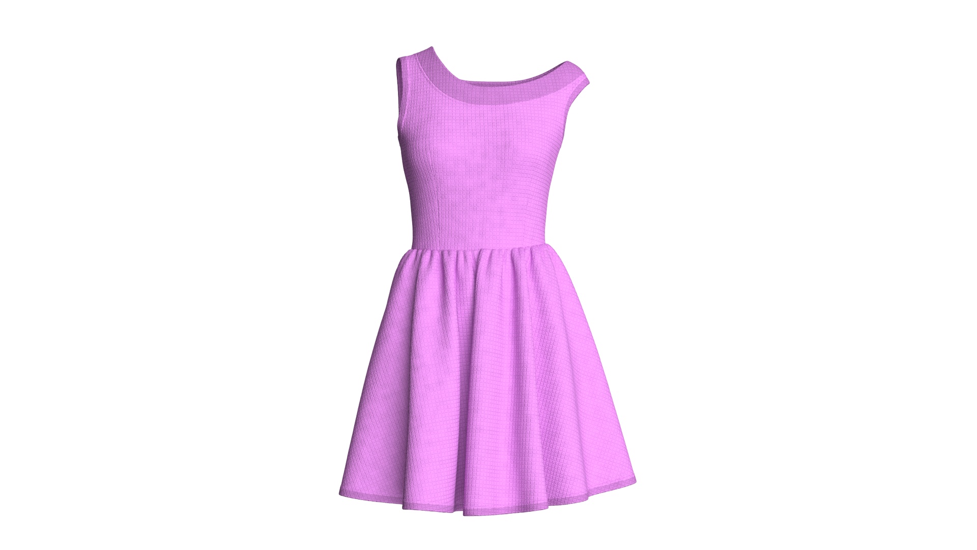 Media 1 for listing Girls Neckline Sleeveless A Line Mini Dress | High Poly