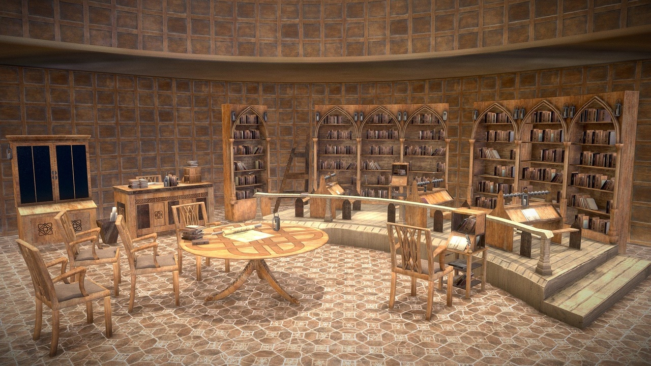 Media 1 for listing Medieval Library Model Pack Rustic