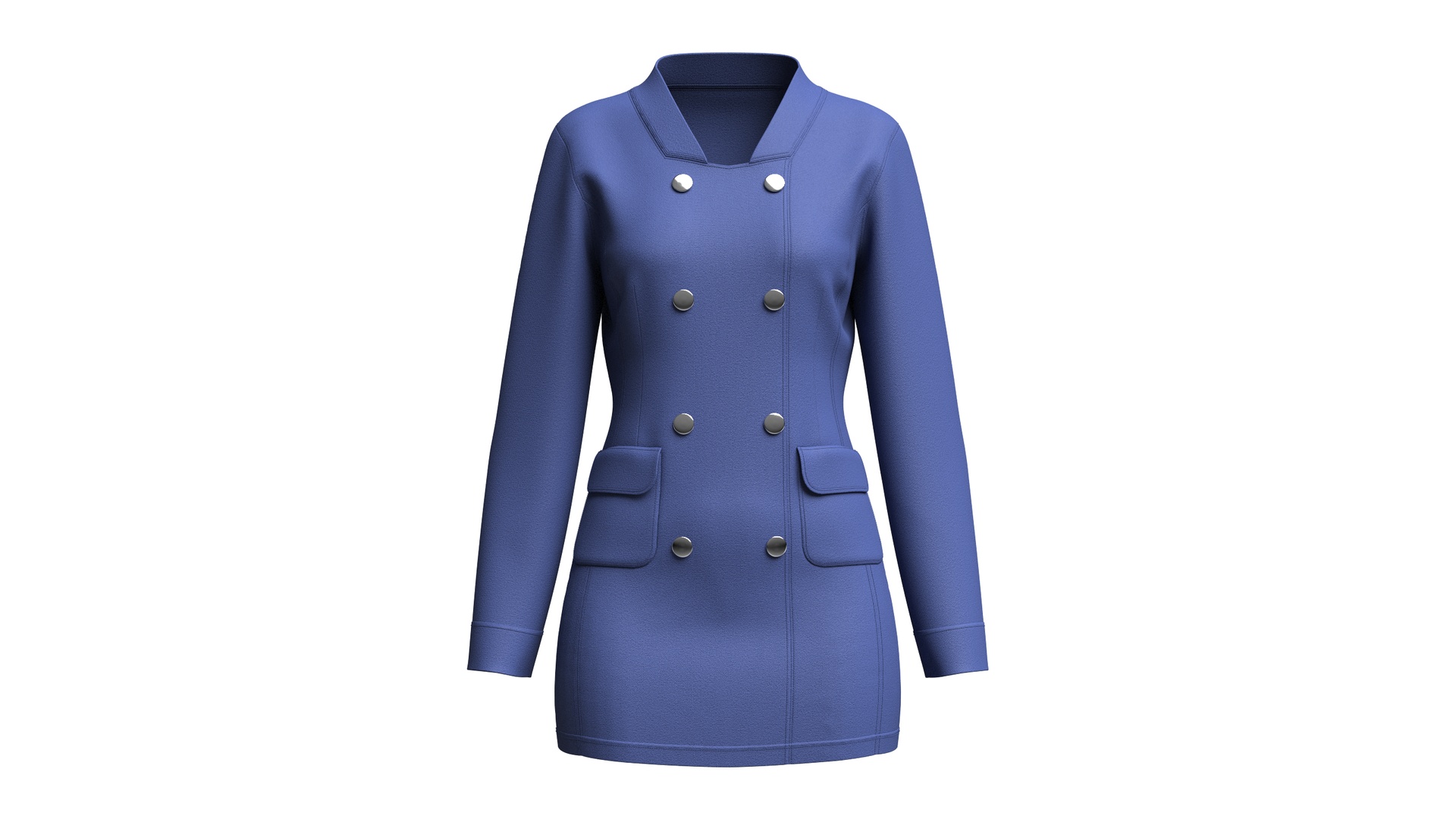Media 1 for listing Girls Double - Breasted Blazer Dress | High Poly
