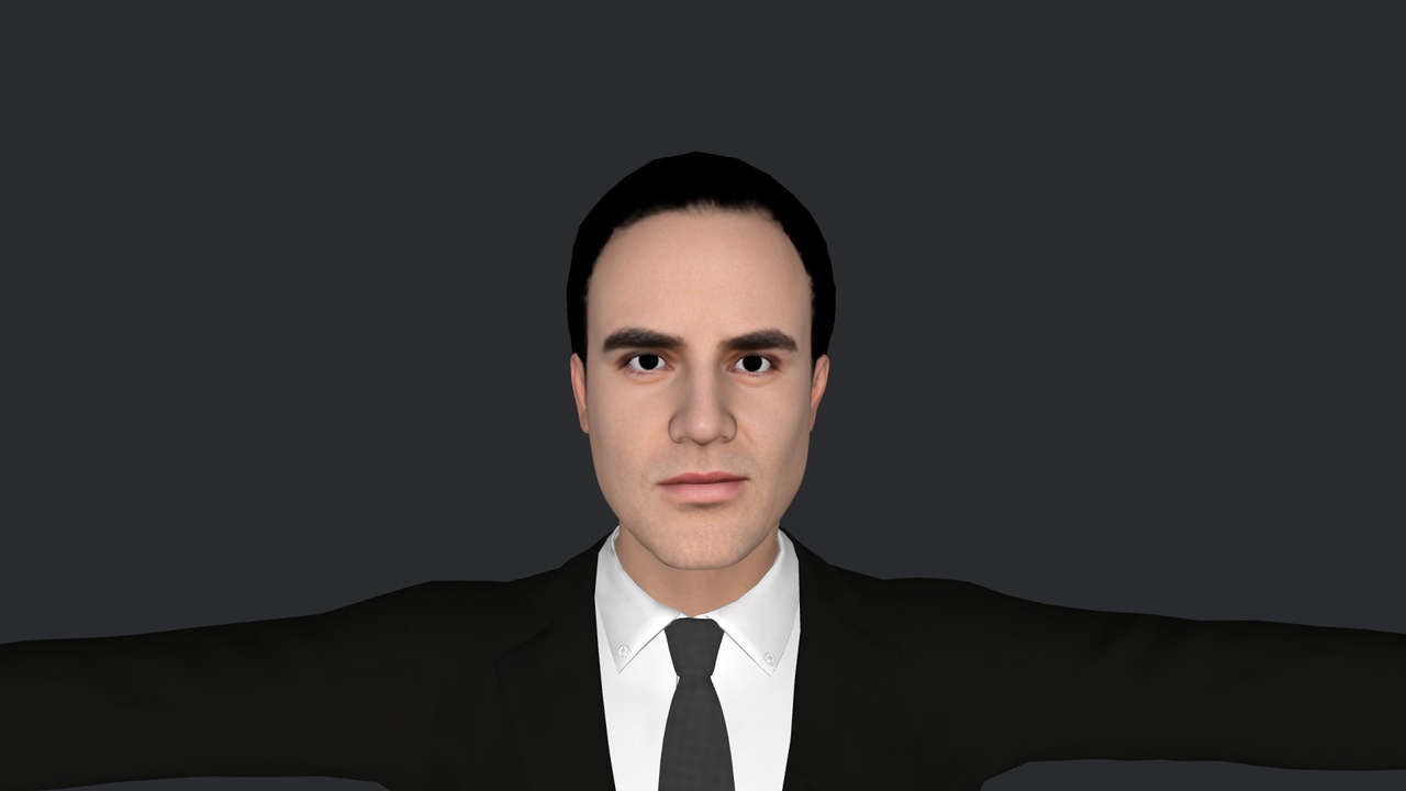 Media 1 for listing Joseph Balderrama Hyper Realistic Full Body Fully Rigged 3D Character