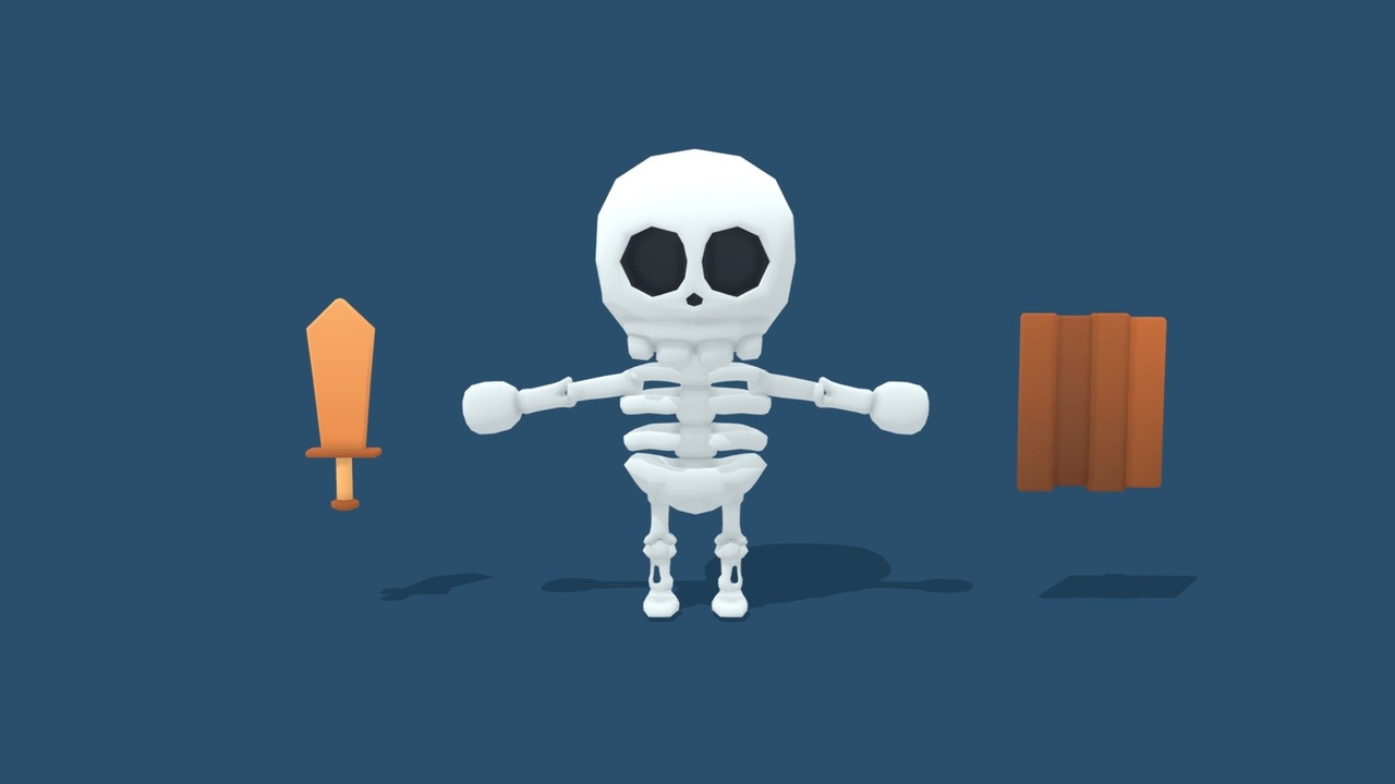 Media 1 for listing Mini Simple Characters | Skeleton (Free Demo)