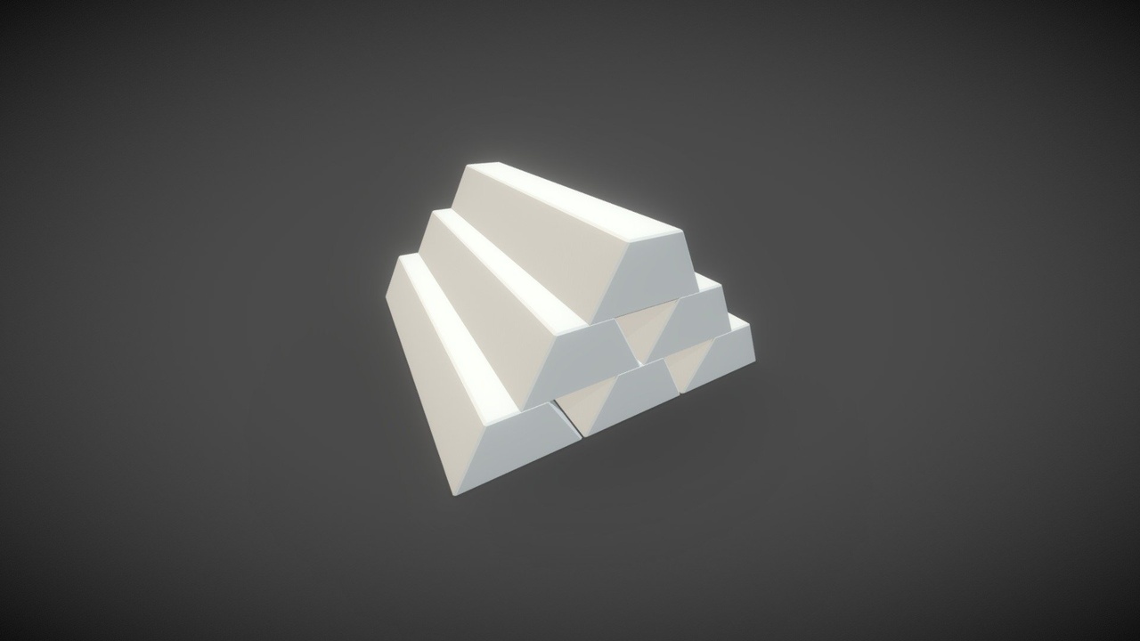 Media 1 for listing Low poly Iron ingots