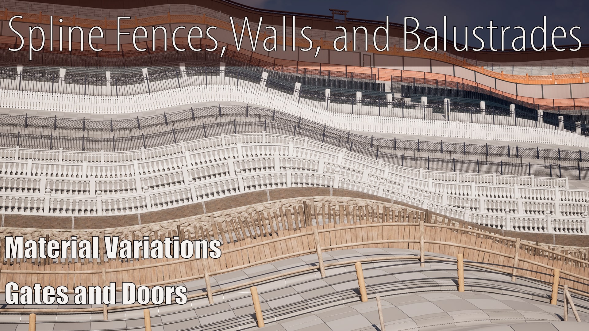 Spline Fences, Walls, and Balustrades | Fab