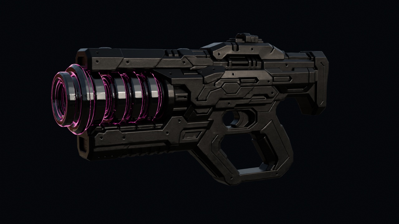 Media 1 for listing sci-fi Enrgy Rifle – 3D Static Model (Game Ready, No Animations)