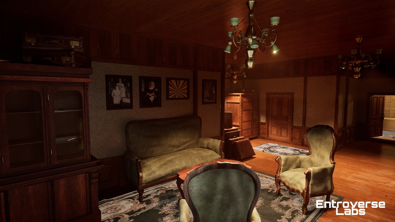 Vintage Apartment Modular Interior Environment (Vintage kitchen, Vintage Bath)