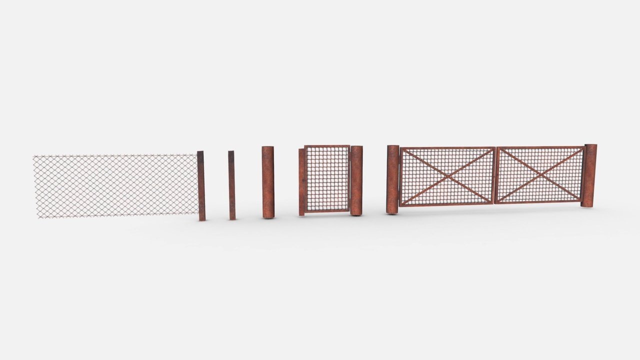 Media 1 for listing Modular Rusty Fence