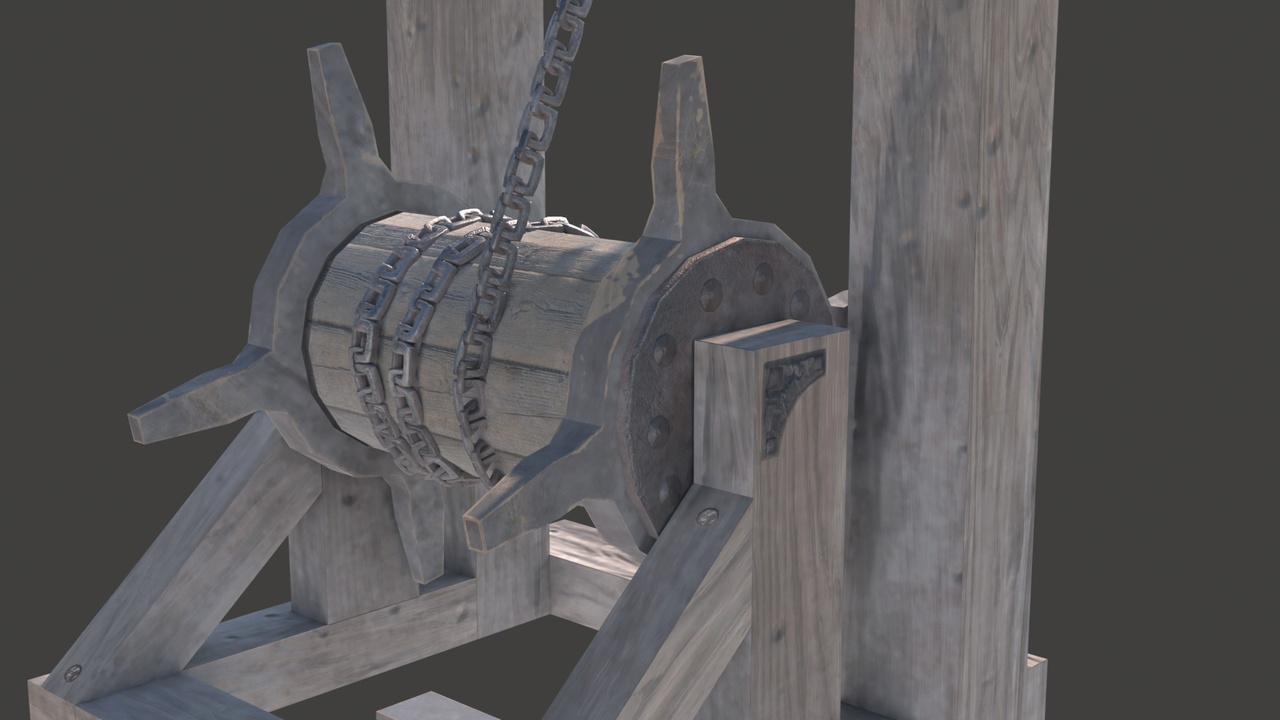 Media 1 for listing Medieval Portcullis - Game Asset | PBR | Low-poly |