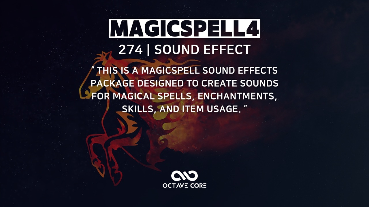 MagicSpell4 SoundEffect 제품 등록을 위한 미디어 1개