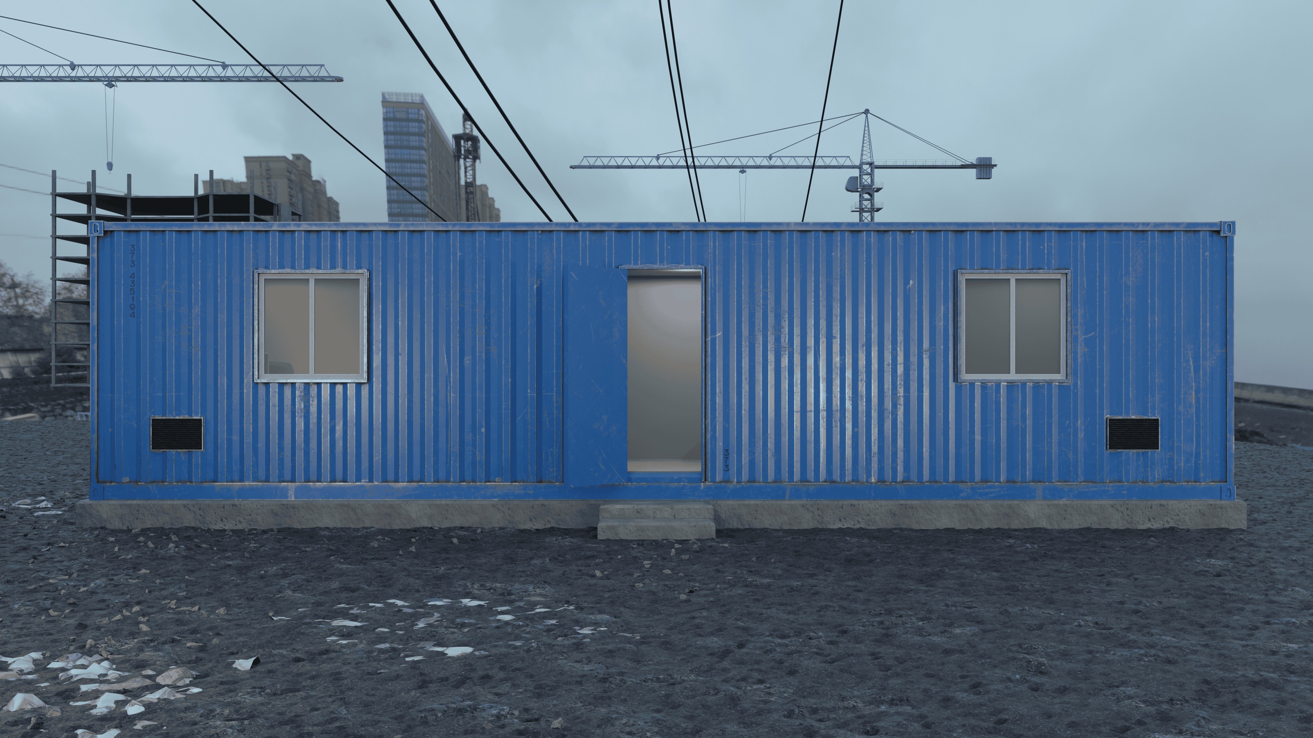 Media 1 for listing 40ft Shipping Container Welfare Office – Construction Site Cabin