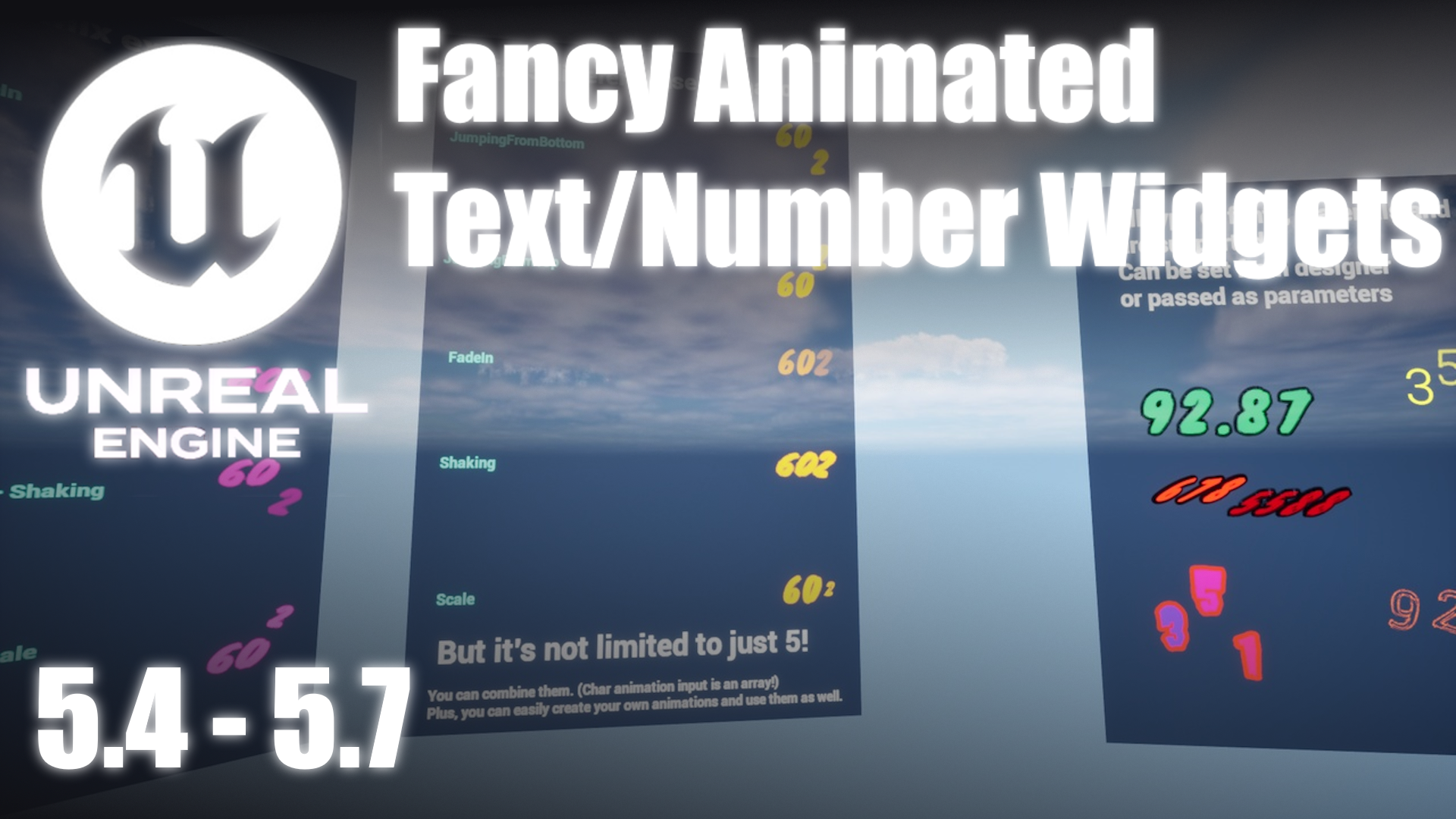 Widgit Number Animated Number - Text Widgets | Fab