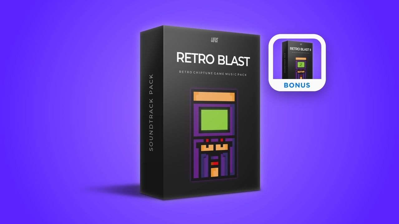 Retro Blast I & II - Game Music Pack - Arcade, Chiptune, EDM, Racing, Pixel 제품 등록을 위한 미디어 1개