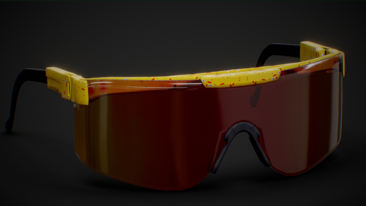 Media 1 for listing Low Poly Polarized Sunglasses - Yellow