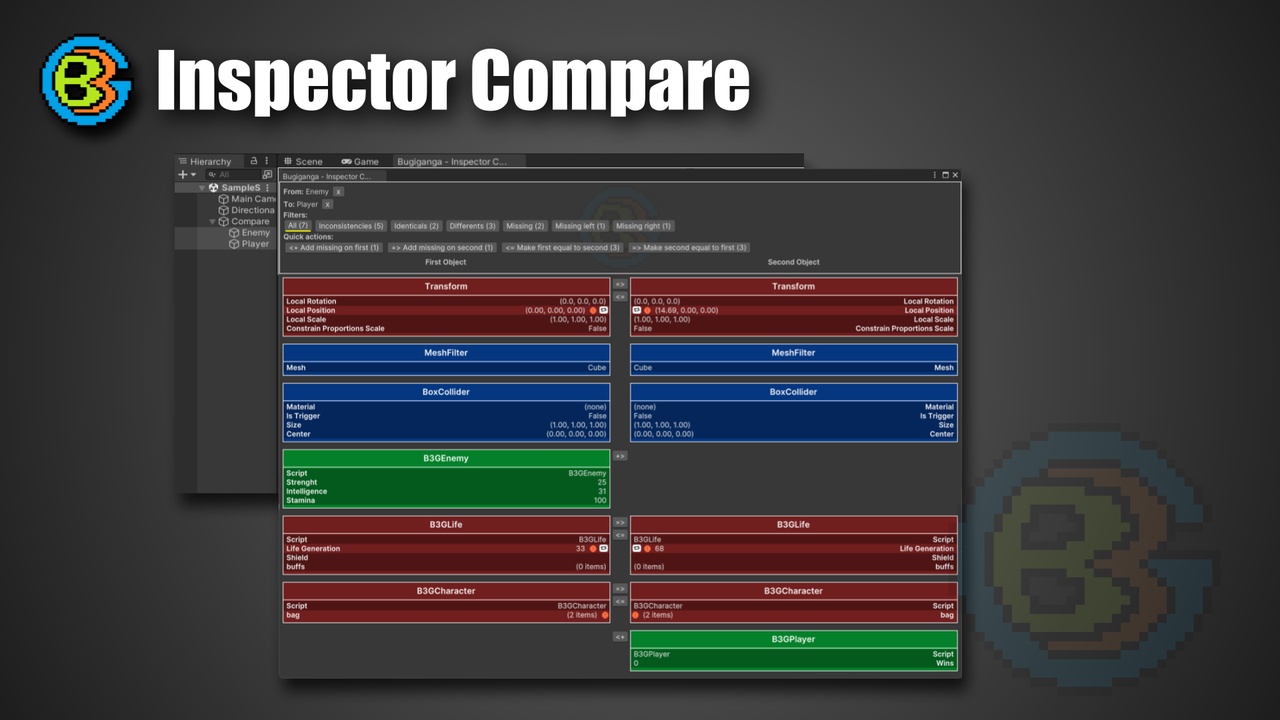 Inspector Compare - Component Differences | Fab