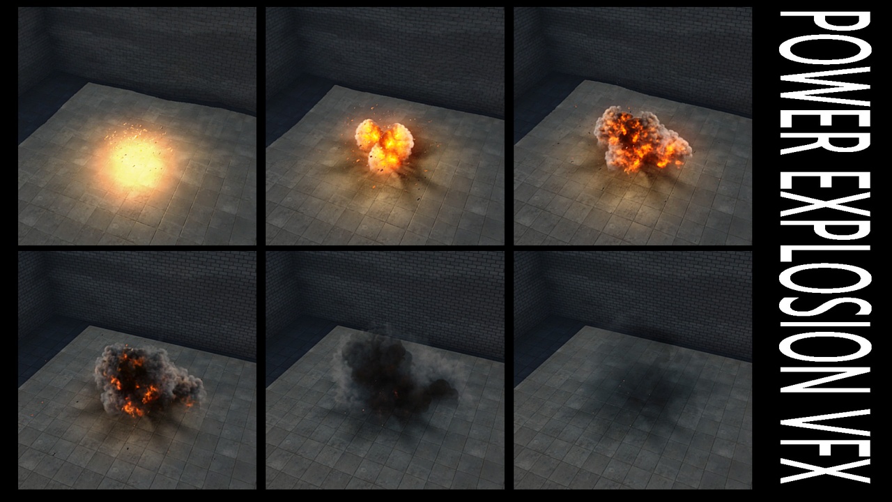 出品Power Explosions VFX Pack // Color Explosions // Dust and Sand explosionsのメディア1