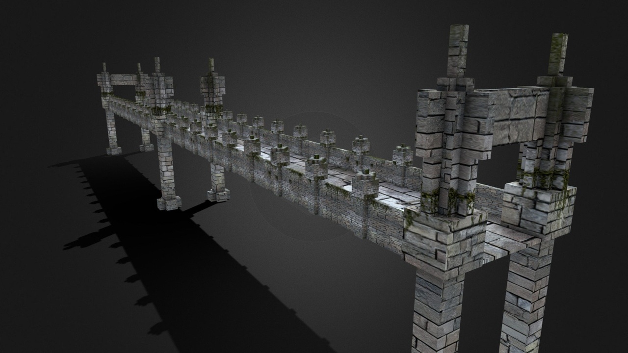 Media 1 for listing Long Stone Bridge - Low Poly (10k Triangles)