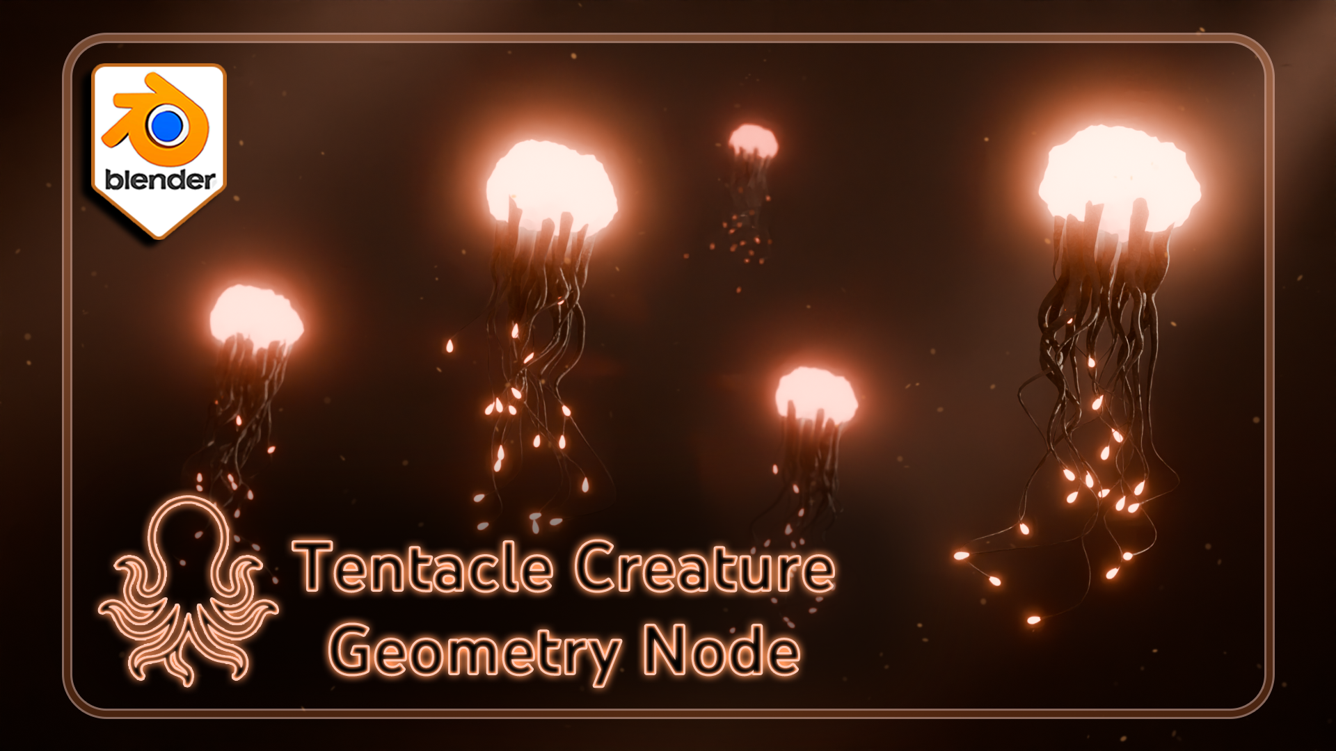 Blender 3DT Tentacle Creature Geometry Node | Fab