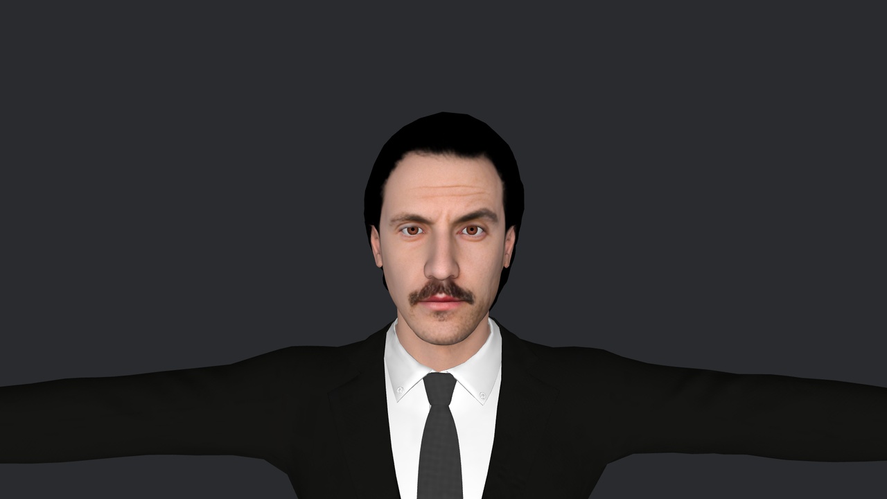 Media 1 for listing Milo Ventimiglia Hyper Realistic Full Body Fully Rigged 3D Character