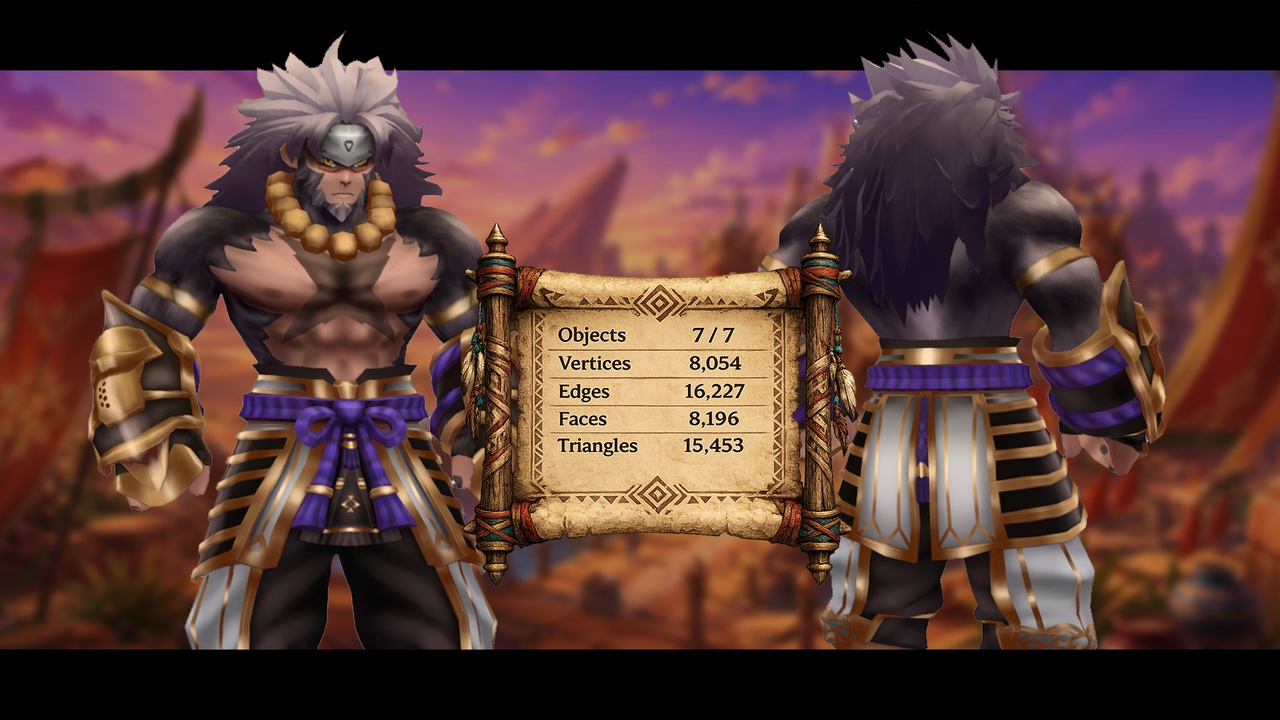 Media 1 for listing Low poly Stylized Male JRPG Monk - Hano