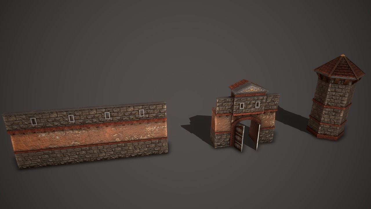 Media 1 for listing Medieval Castle Tower Wall