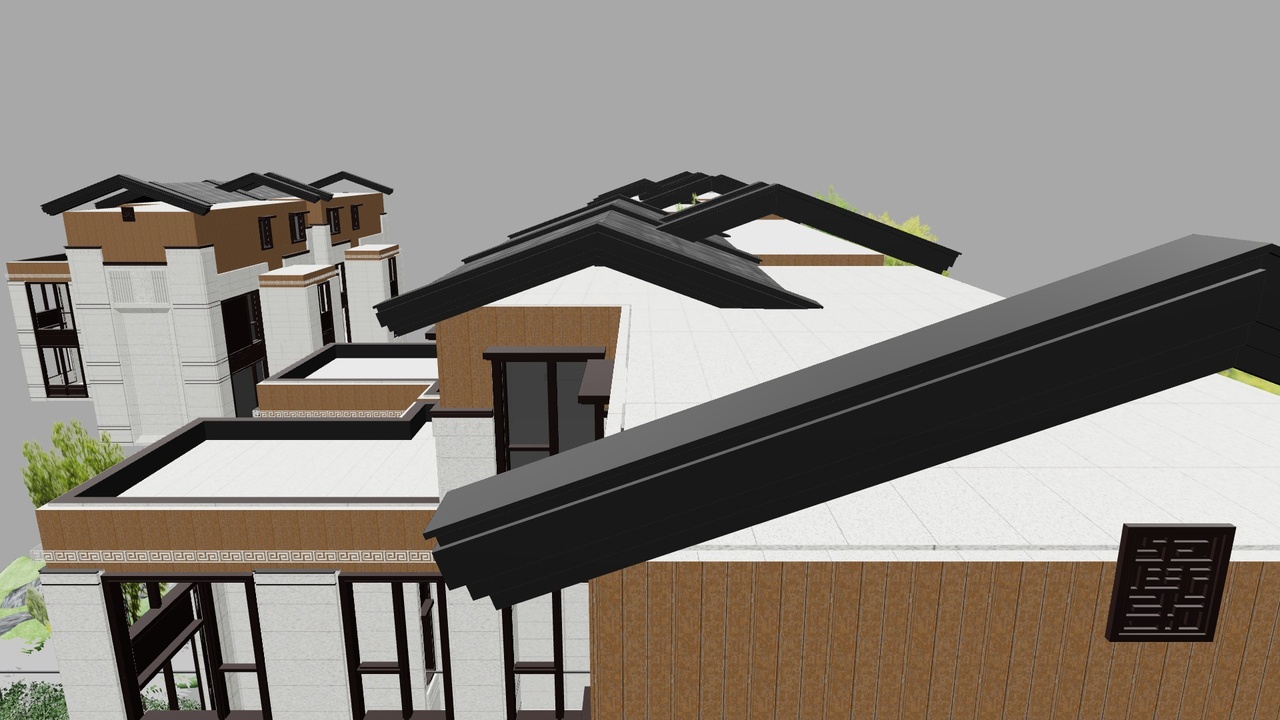 Media 1 for listing High Precision Chinese Style Villa Architecture 3D Model