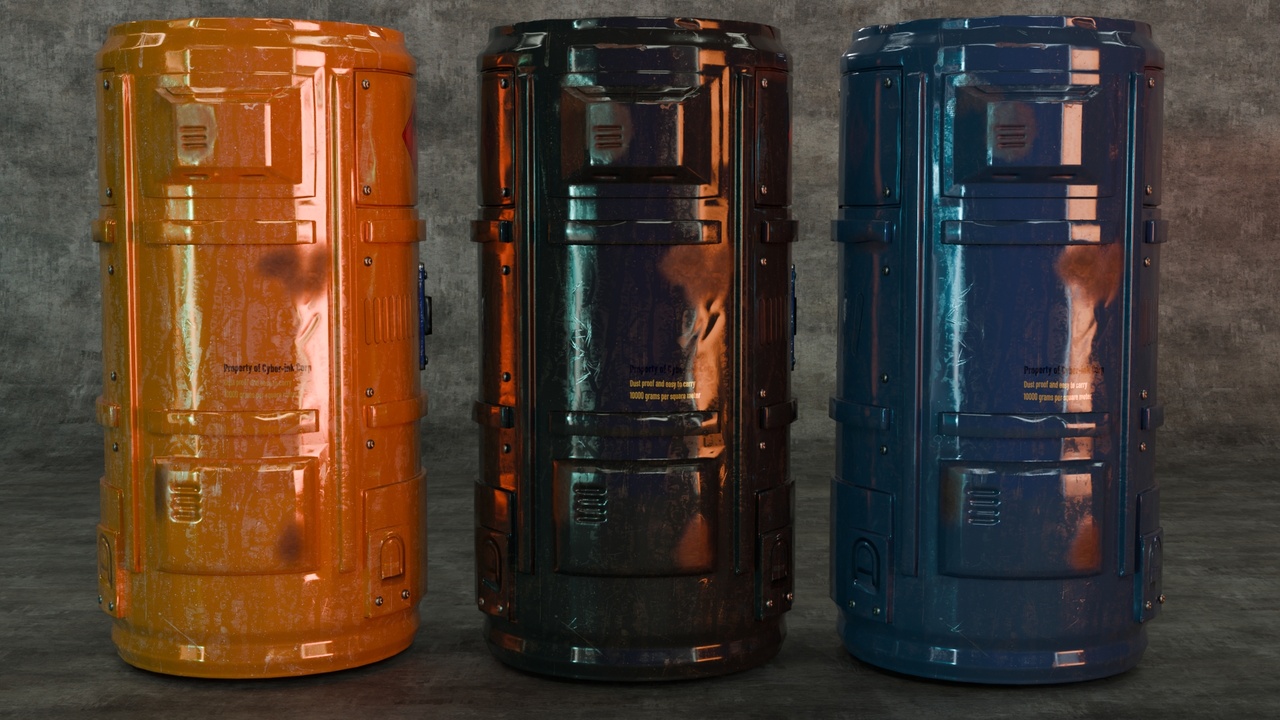 Media 1 for listing Futuristic Sci-Fi Industrial Barrel