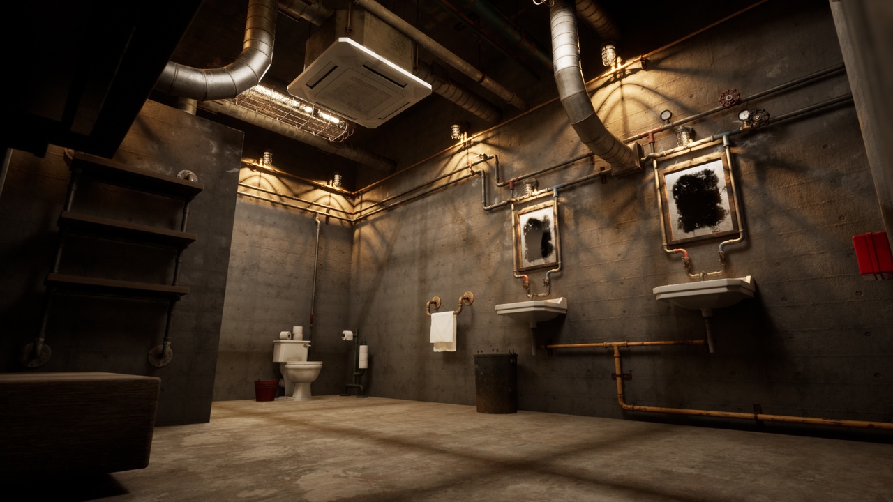 Media 1 for listing modular industrial toilet/shower/bathroom asset pack