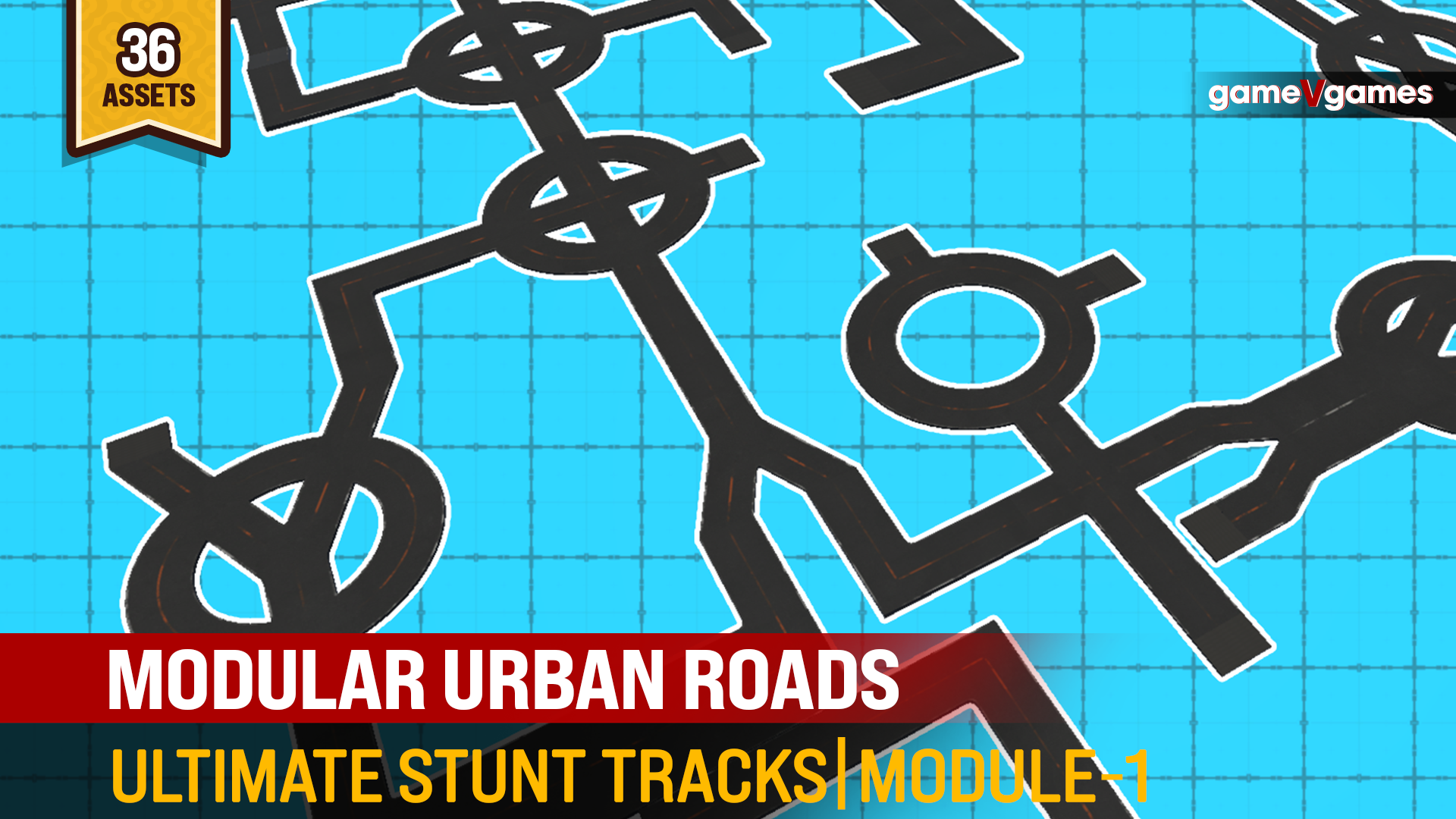 Modular Urban Roads | Ultimate Stunt Tracks [Module-1] | Fab