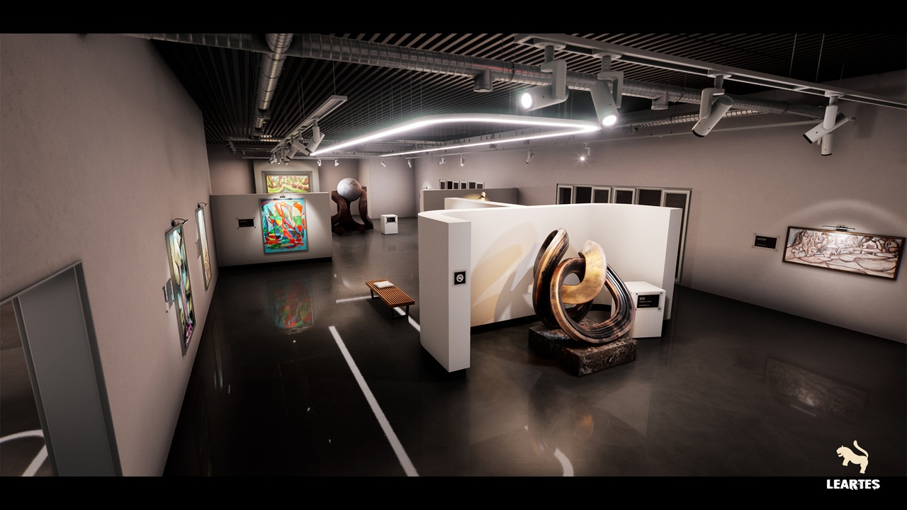 Modern Art Museum Environment ( Art Museum Exhibition Showroom )