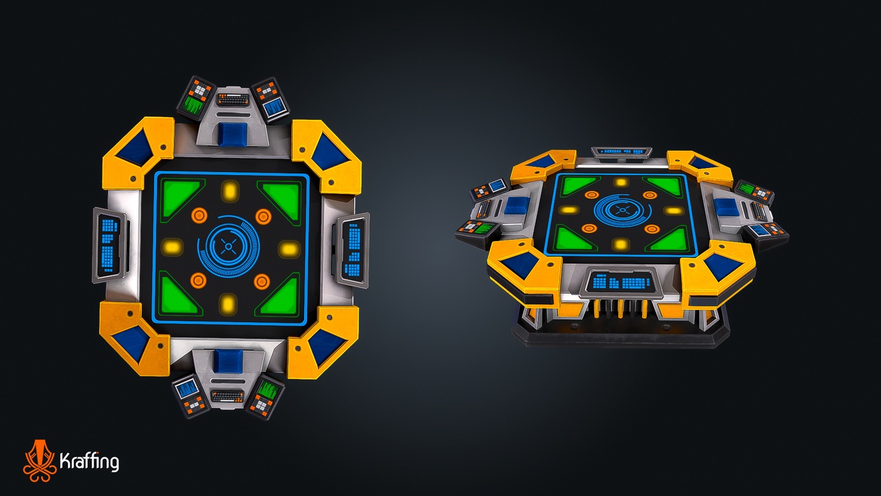Media 1 for listing SCI-FI Console V2 – Futuristic Control – Game Ready PBR