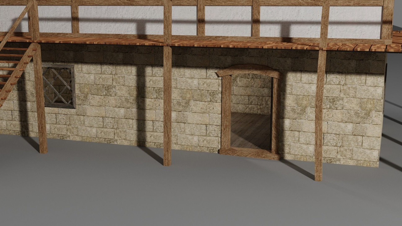 Media 1 for listing Medieval House - Game-Ready Low-Poly 3D Model