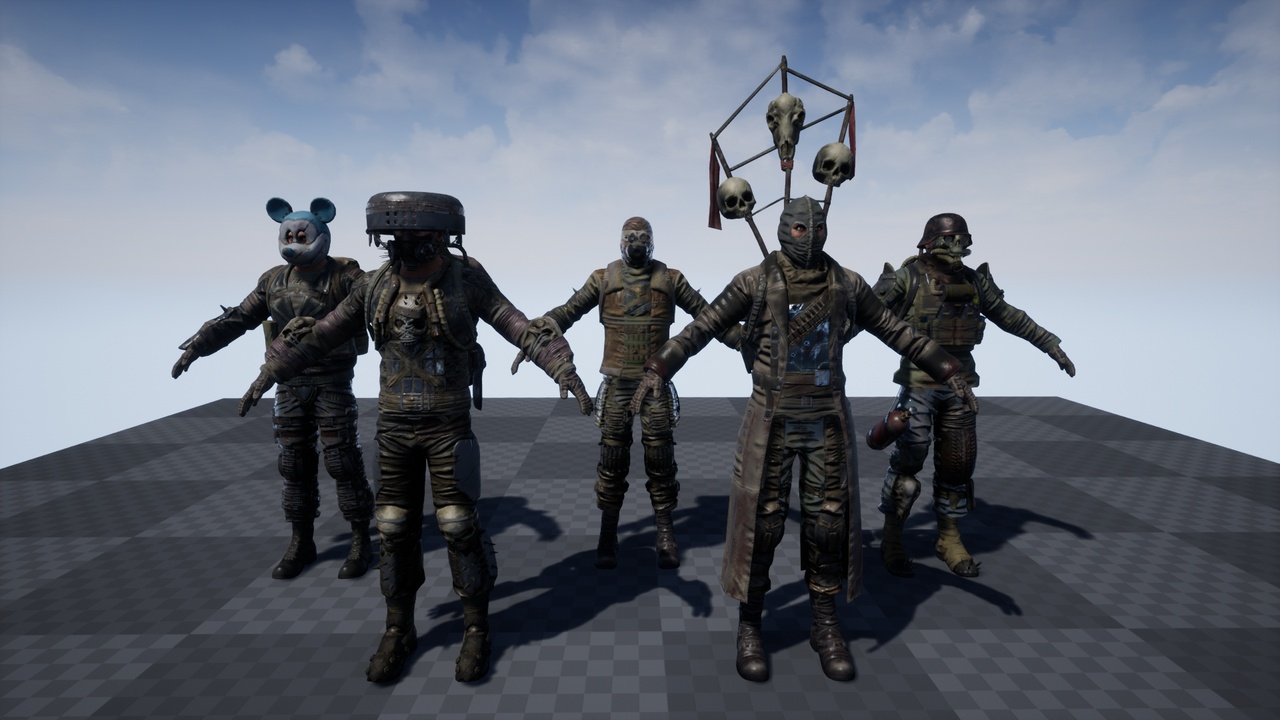 Media 1 for listing Customized Post Apocalyptic Characters