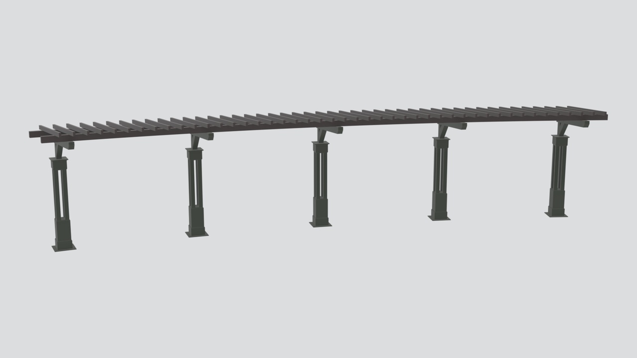 Media 1 for listing Wooden Flower Rack Garden Arbor 3D Model
