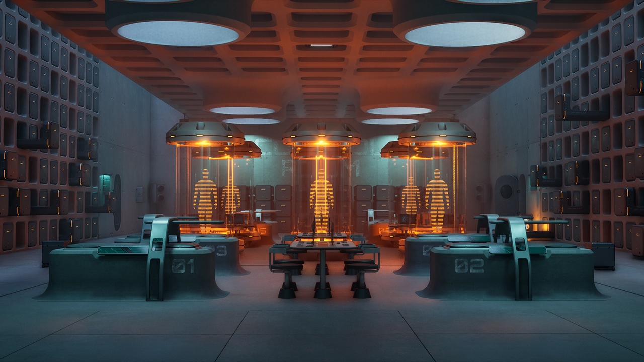 Media 1 for listing Modular Brutalist Sci-Fi Laboratory Environment