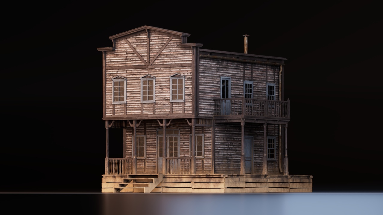 Media 1 for listing Old Western Wooden Saloon House