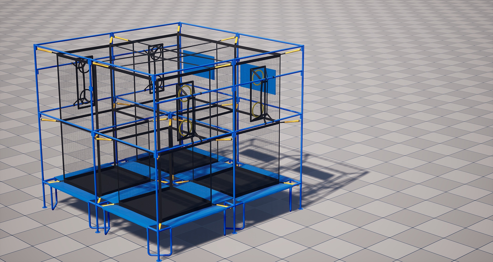 Media 1 for listing Aeroball Court – Real-Scale 3D Model for Sports & Event Environments