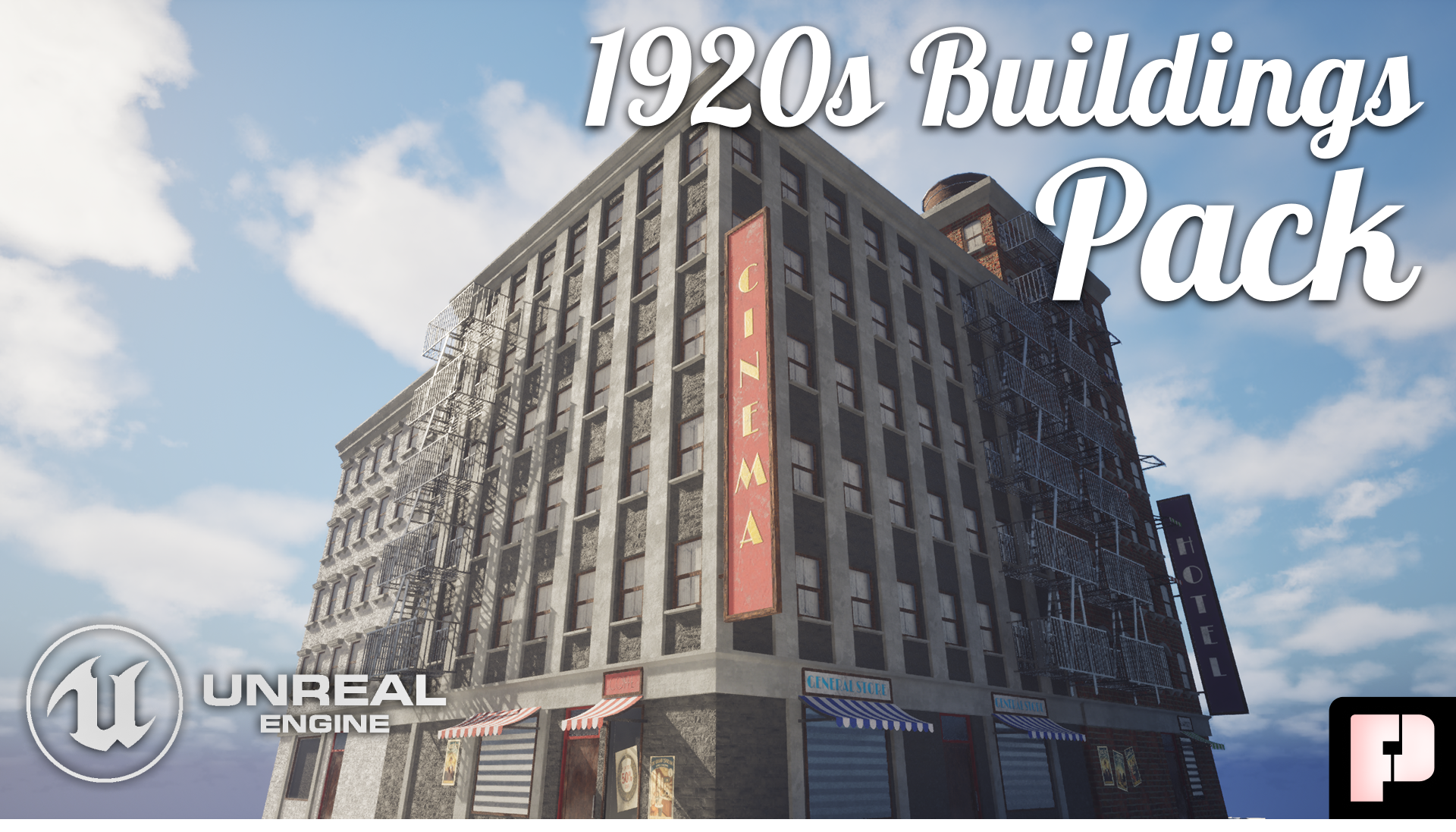 The American City: Modular 1920s Buildings Pack | Fab